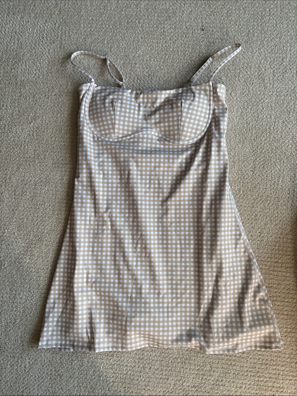 Talulah Beige Gingham one piece